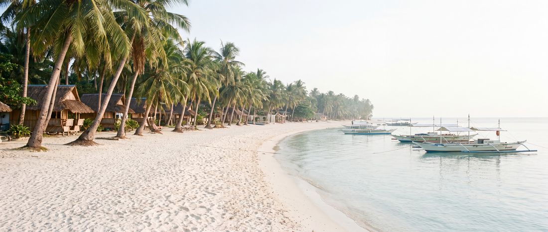 Wide view of Bounty Beach, Central Visayas.