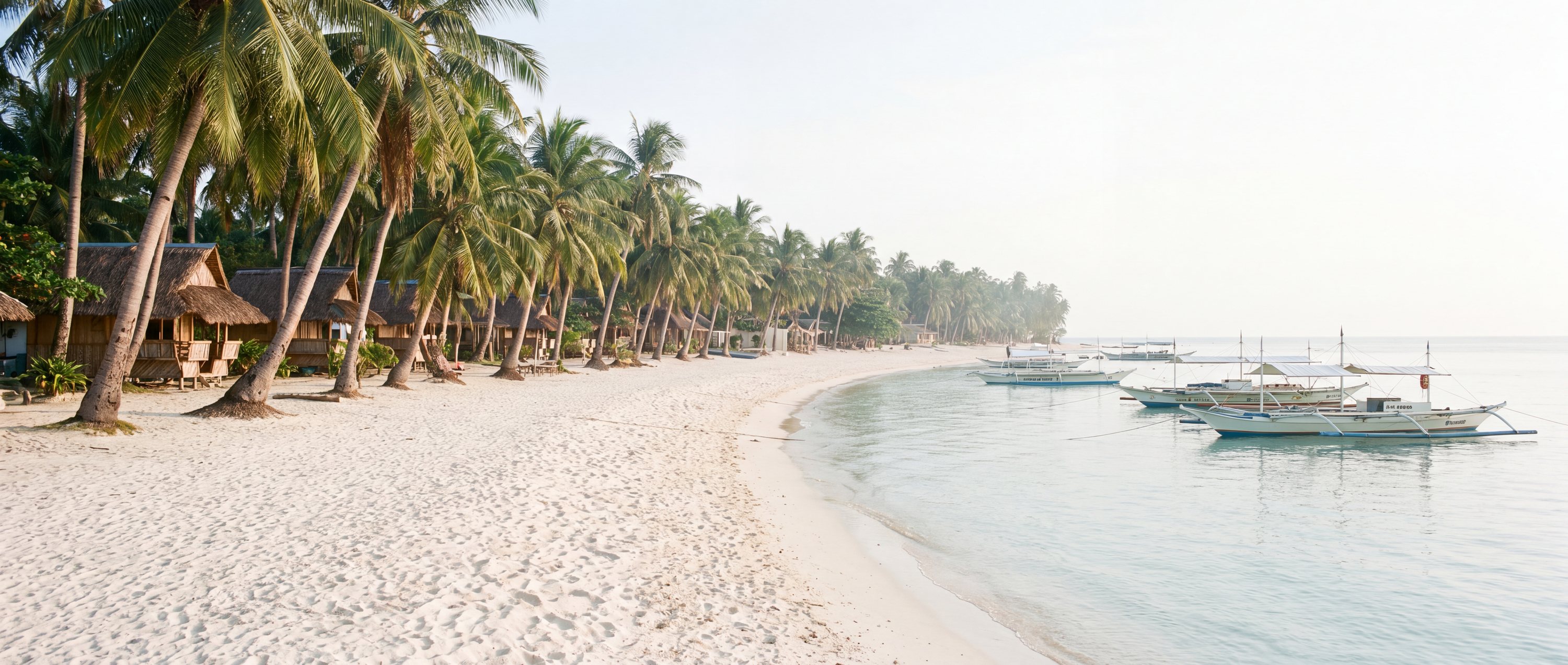 Wide view of Bounty Beach, Central Visayas.
