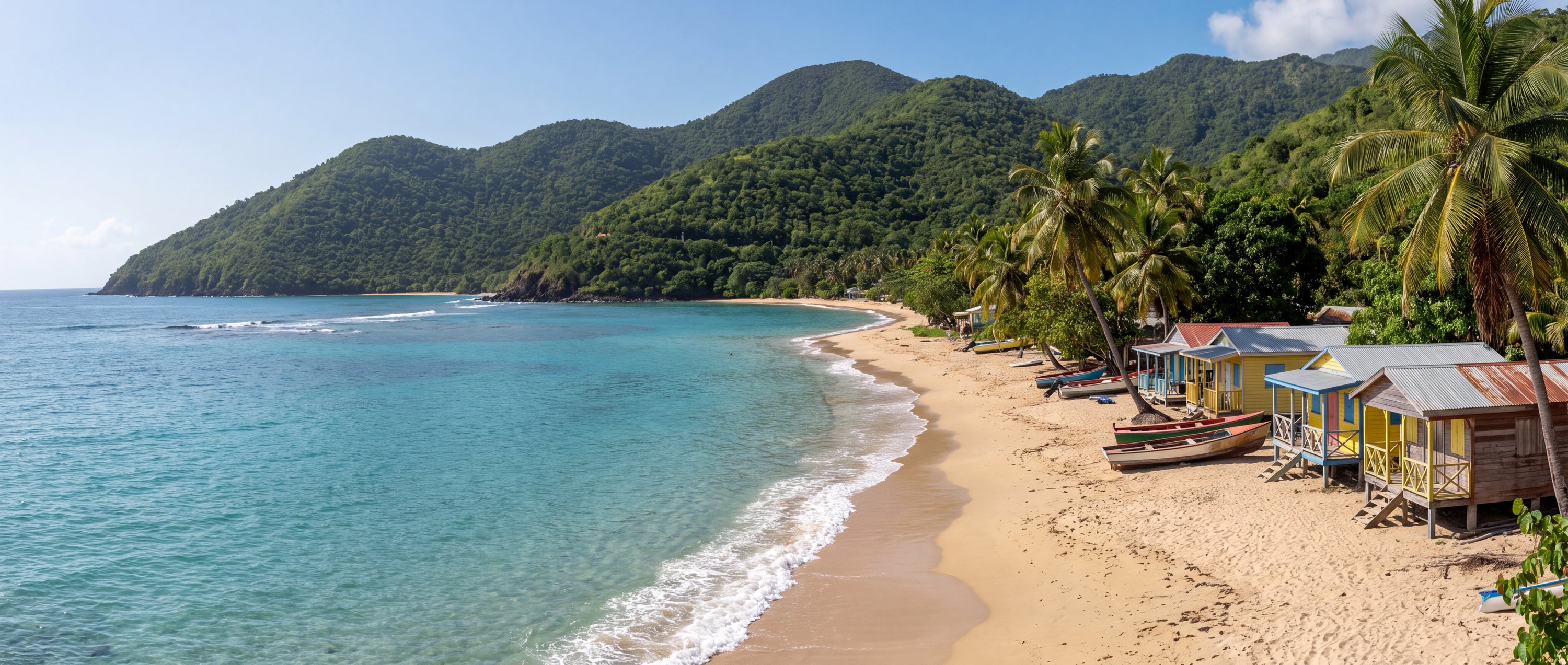Wide view of Cane Garden Bay, Tortola.