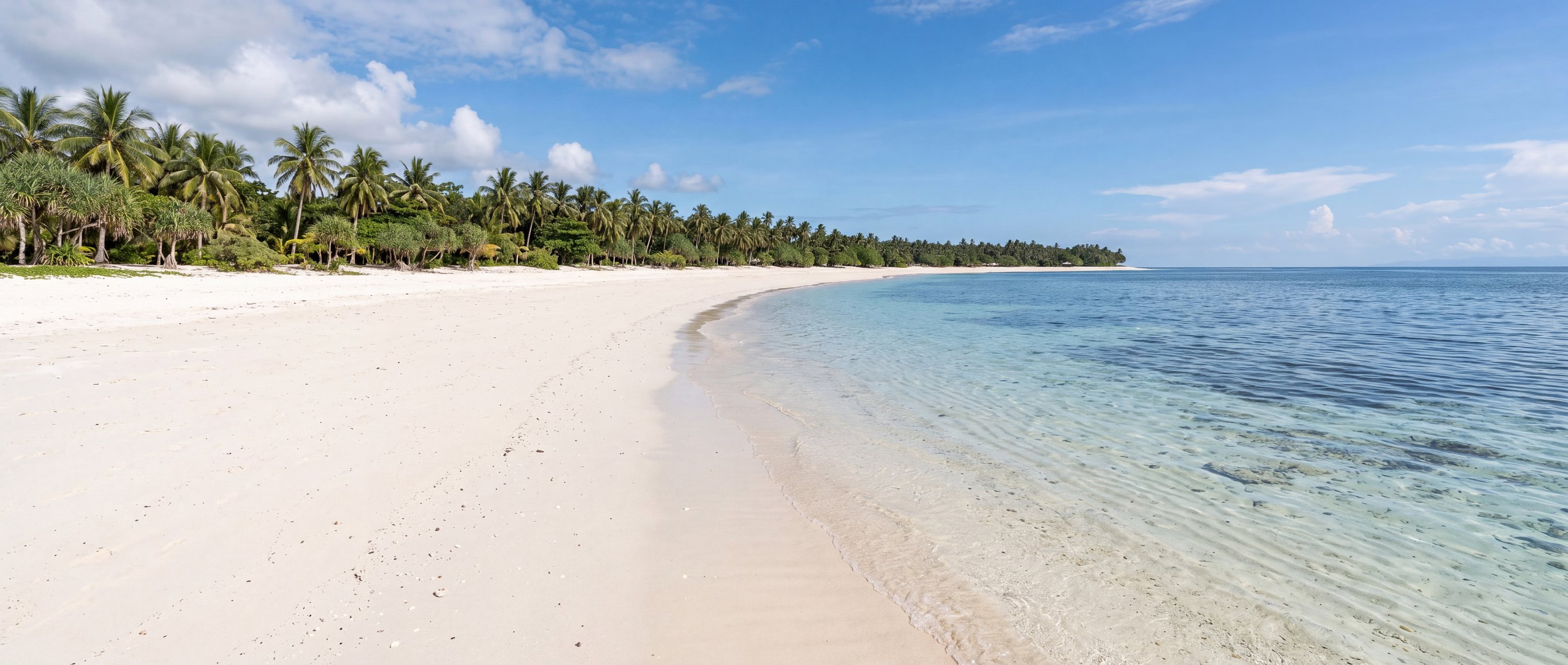 Wide view of Dumaluan Beach, Central Visayas.