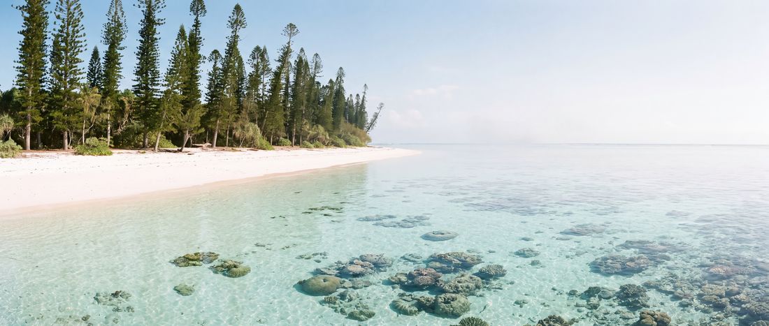 Wide view of Kuto Beach, South Province.
