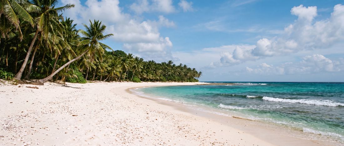 Wide view of Puka Shell Beach, Boracay, Aklan.
