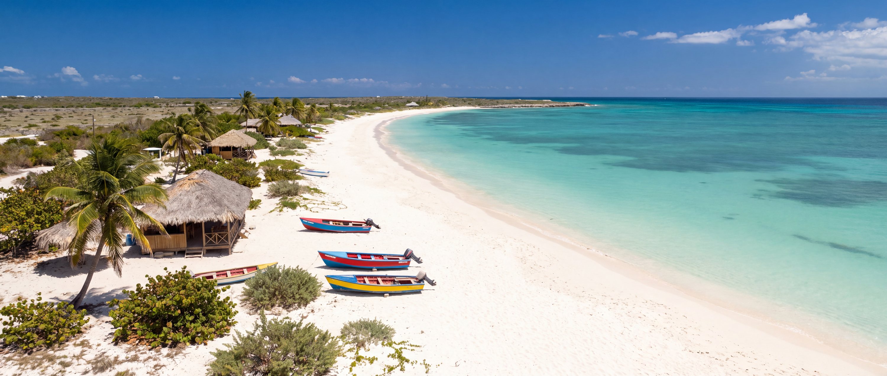 Wide view of Shoal Bay East, Anguilla.