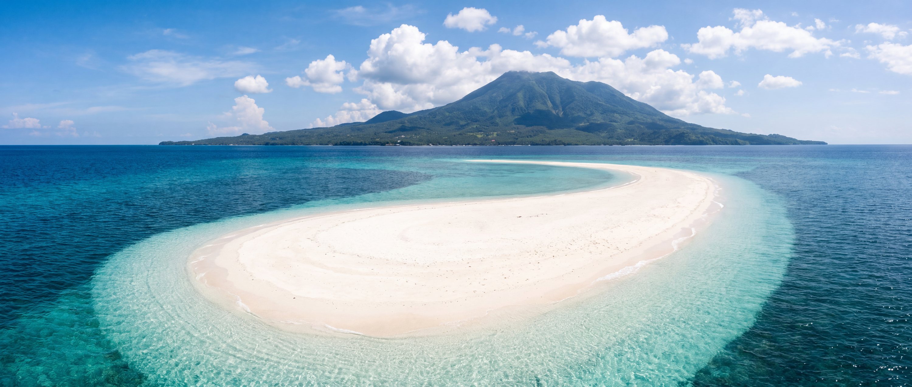 Wide view of White Island, Northern Mindanao.