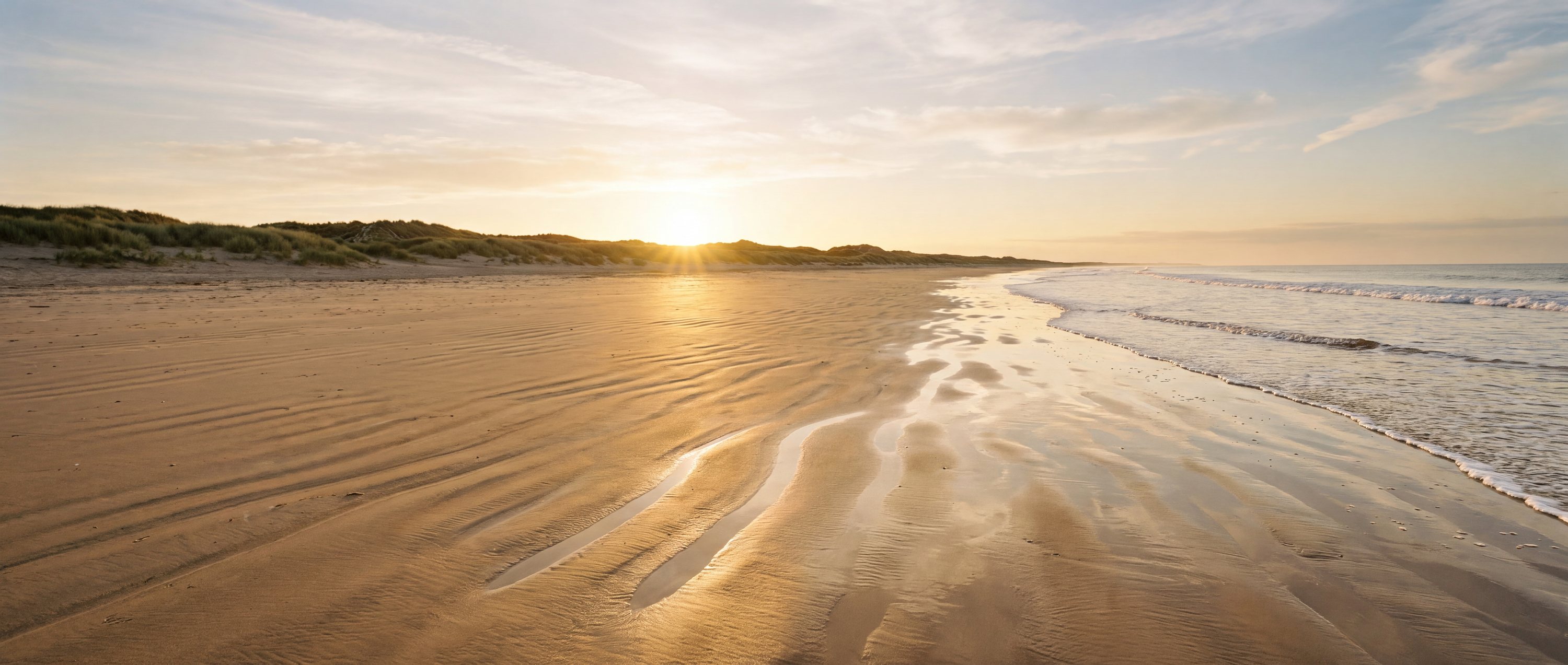 Golden sand beaches