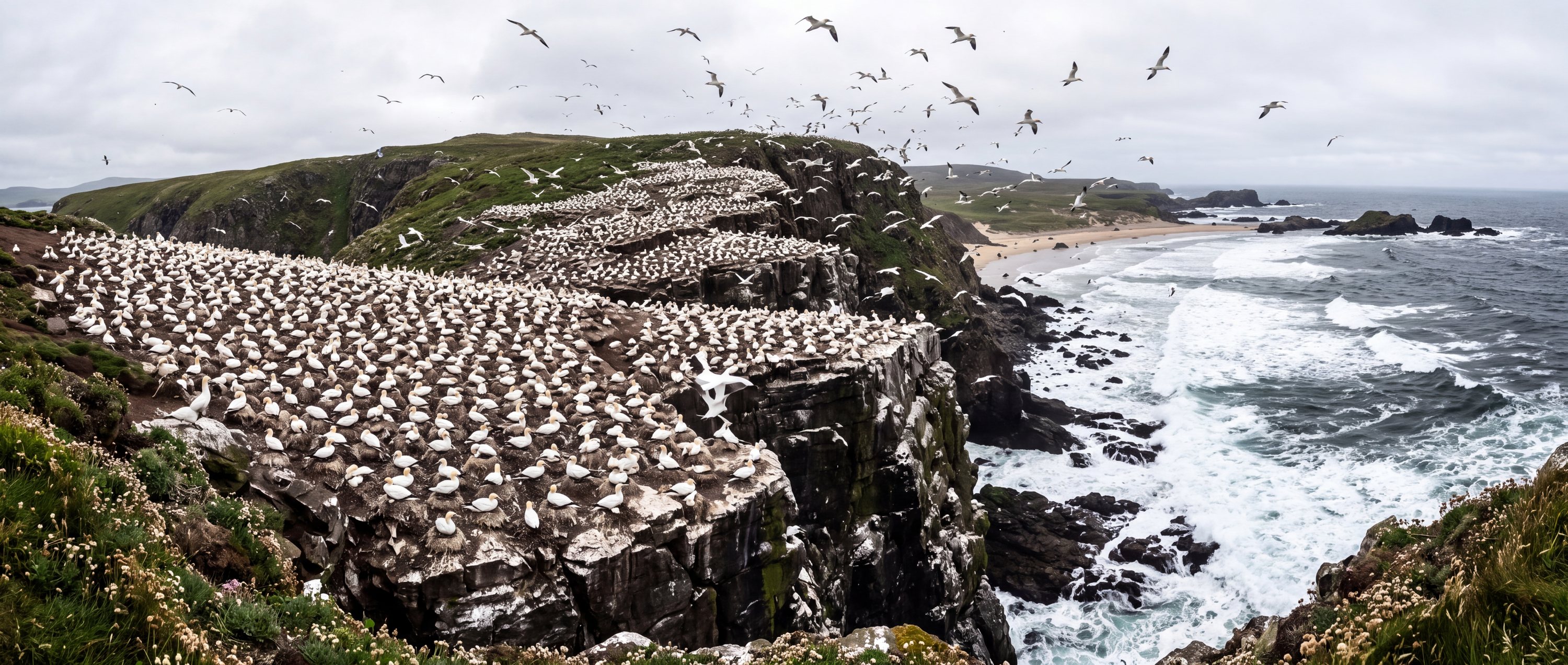 Seabird colony beaches